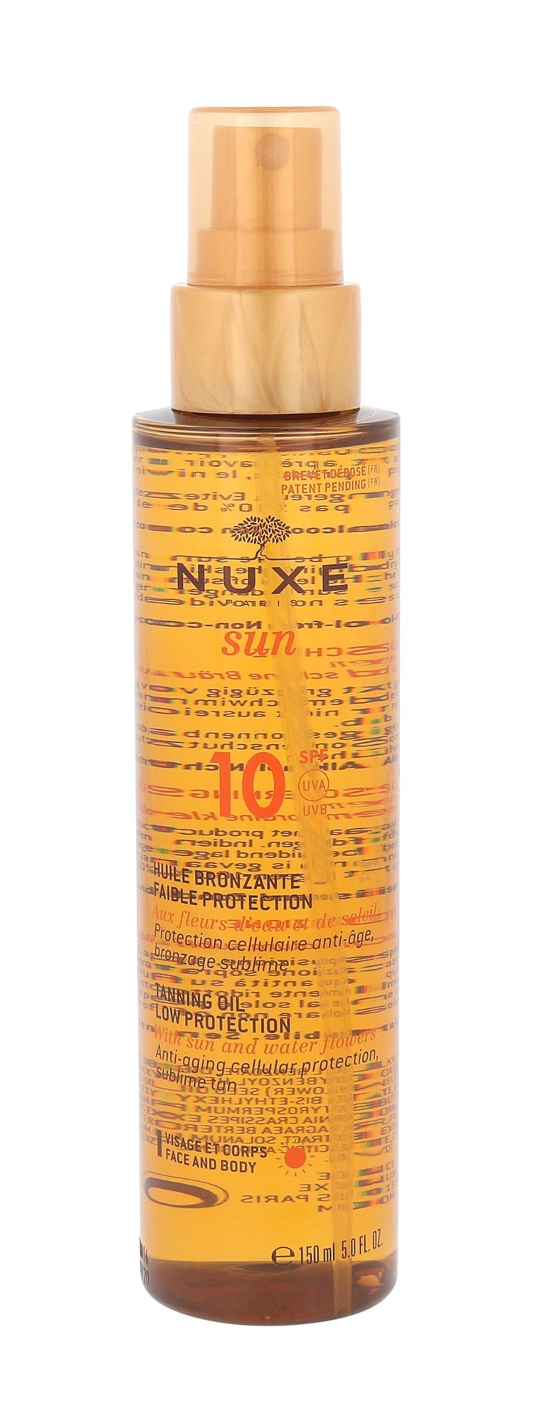 Nuxe Sun Tanning Oil 150ml įdegio losjonas