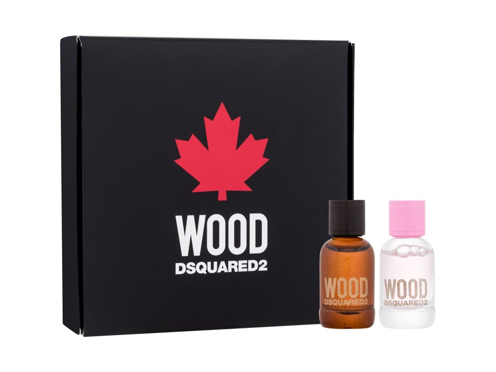 Dsquared2 Wood 5ml Edt Wood Pour Homme 5 ml + Edt Wood Pour Femme 5 ml kvepalų mėginukas Unisex EDT Rinkinys