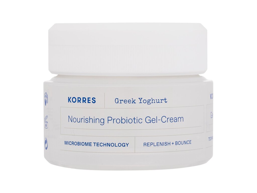 Korres Greek Yoghurt Nourishing Probiotic Gel-Cream 40ml dieninis kremas (Pažeista pakuotė)