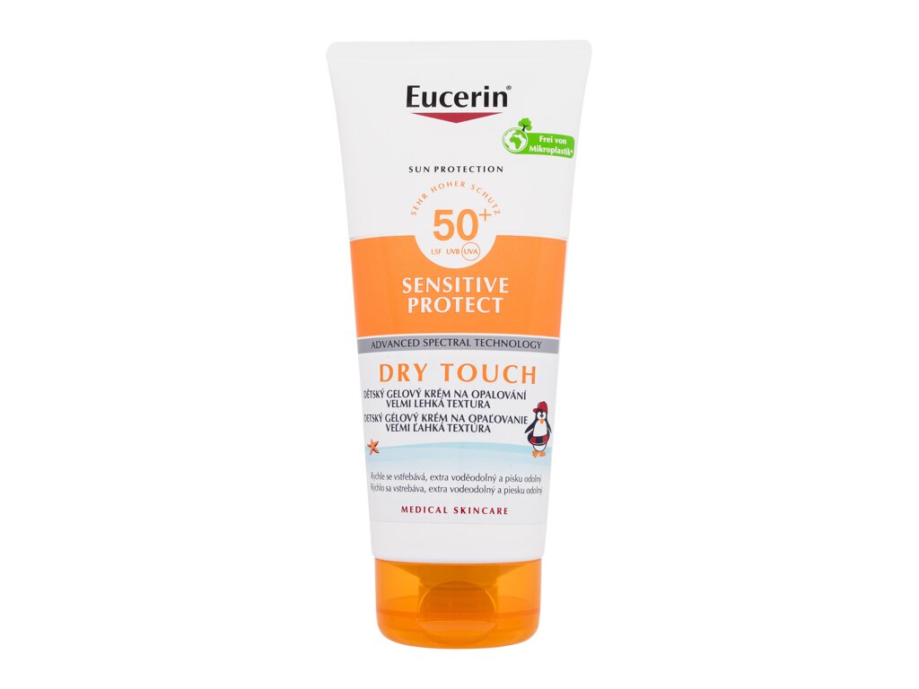 Eucerin Sun Kids Sensitive Protect Dry Touch Gel-Cream 200ml įdegio losjonas