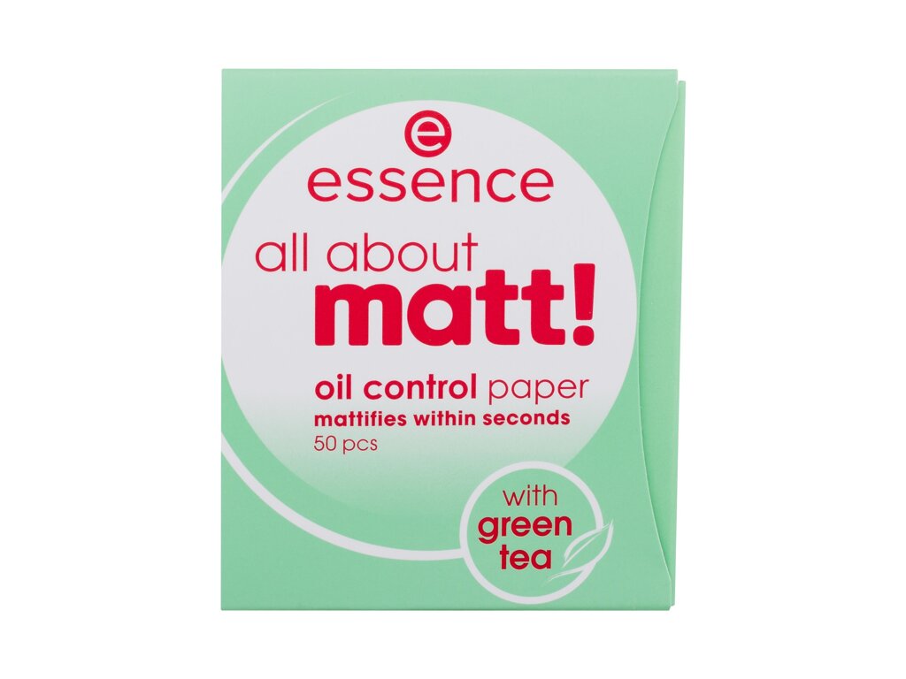 Essence All About Matt! Oil Control Paper 50vnt makiažo pagrindas