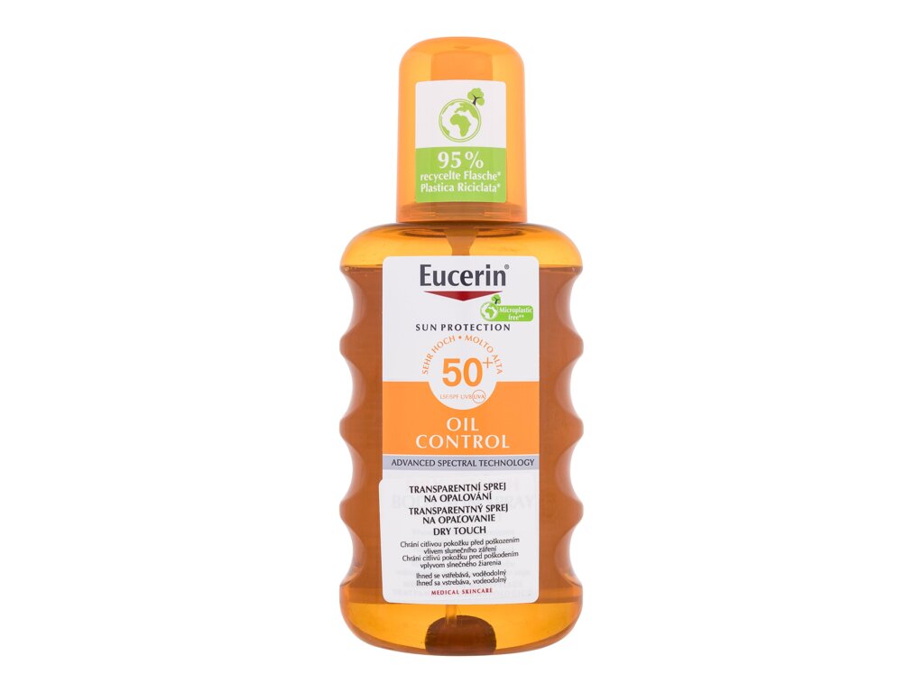 Eucerin Sun Oil Control Dry Touch Transparent Spray 200ml įdegio losjonas