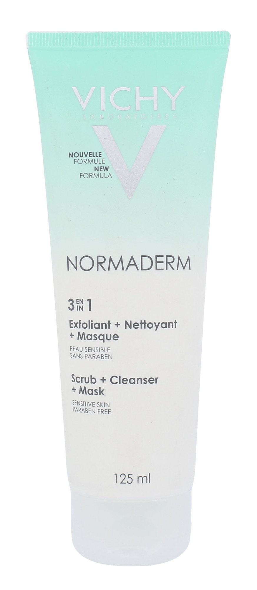 Vichy Normaderm 3in1 Scrub + Cleanser + Mask 125ml pilingas
