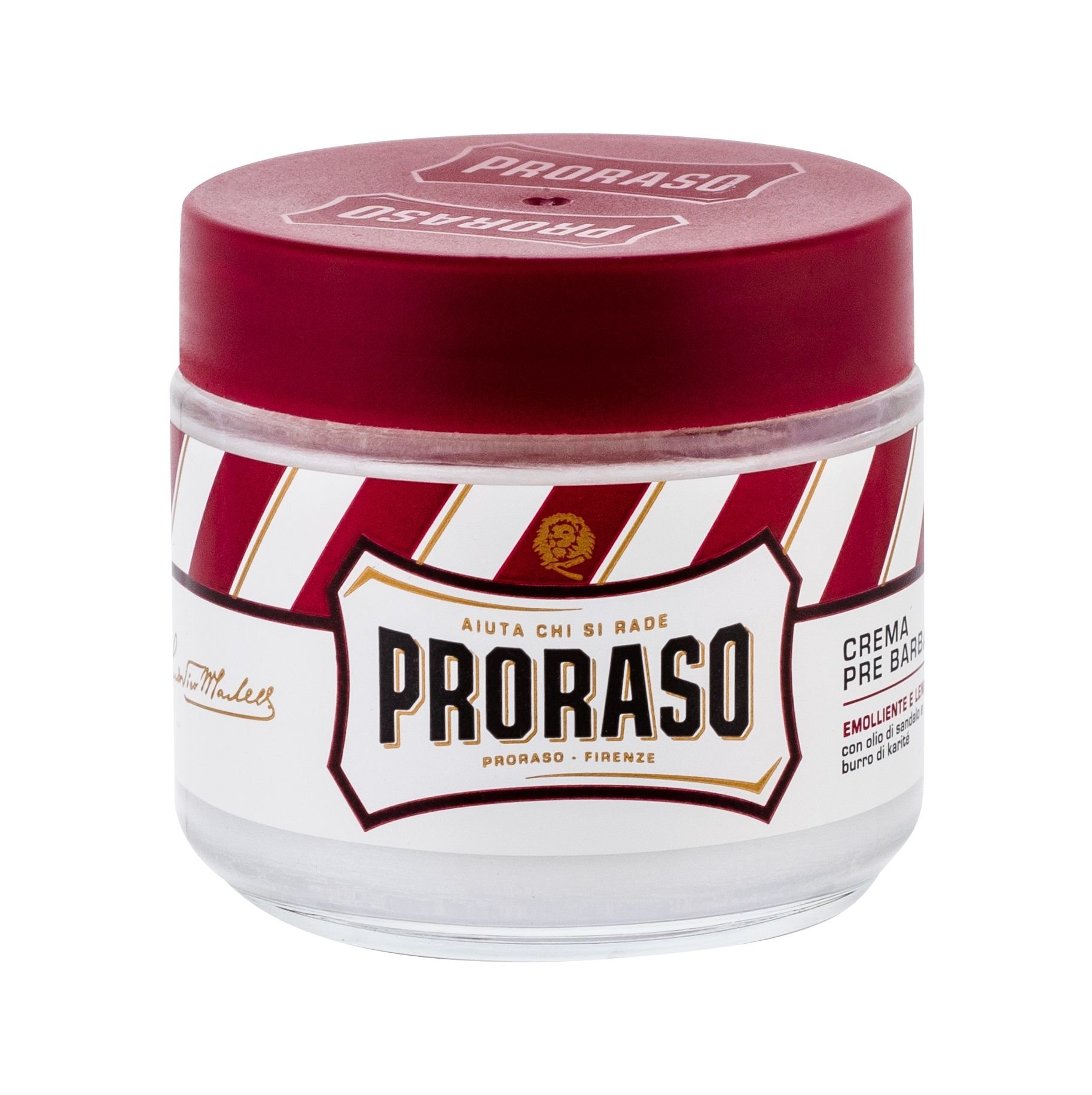 PRORASO Red Pre-Shaving Cream 100ml priemonė prieš skutimąsi