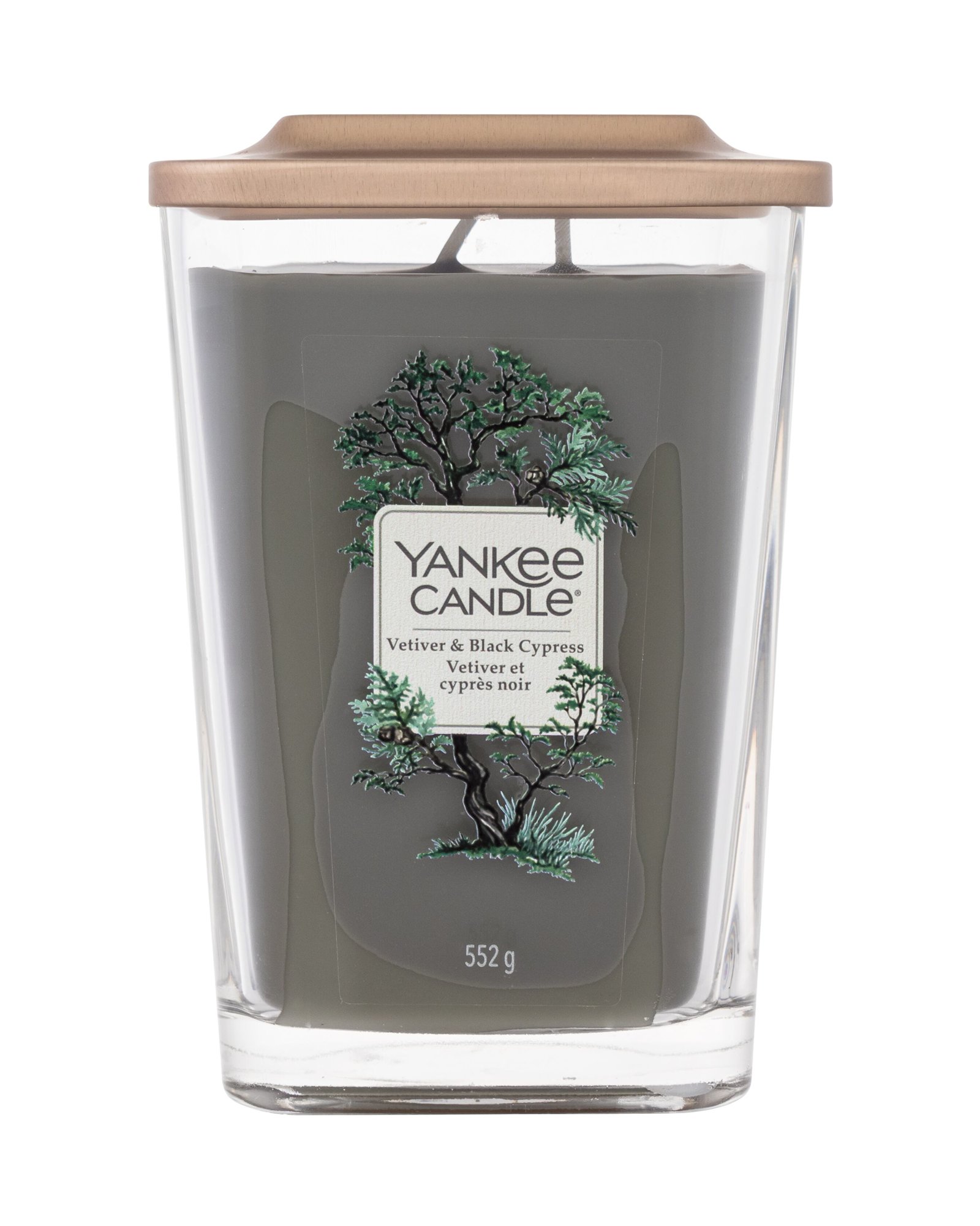 Yankee Candle Elevation Collection Vetiver & Black Cypress 552g kvepianti žvakė