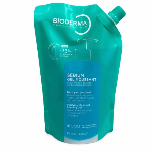 Bioderma S&eacute;bium Purifying Cleansing Foaming Gel Refill 400 ml 400