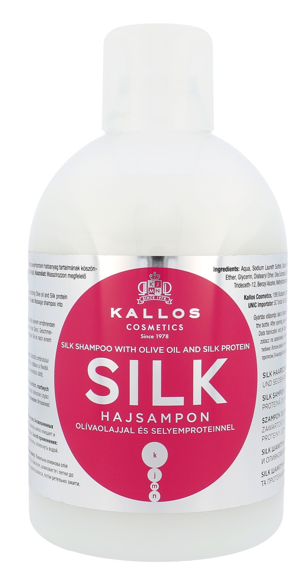 Kallos Cosmetics Silk 1000ml šampūnas