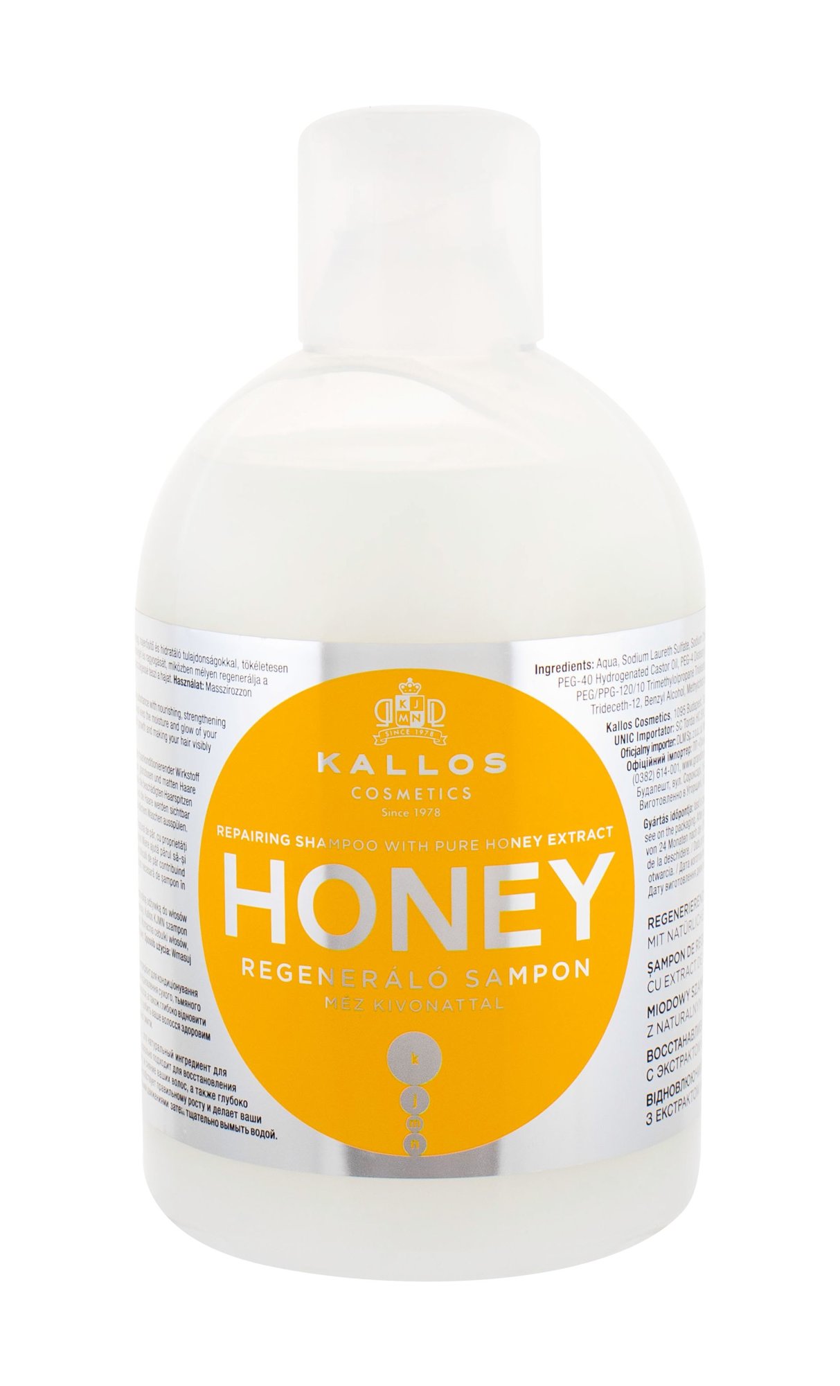 Kallos Cosmetics Honey 1000ml šampūnas