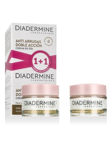 Diadermine Anti-Wrinkle Double Action Day Cream Dieninis kremas Damaged box (Pažeista pakuotė)