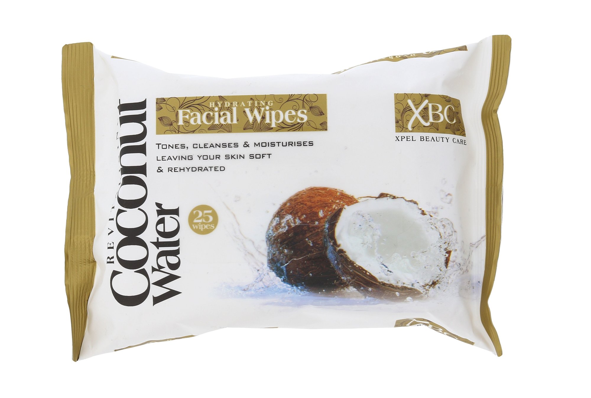 Xpel Coconut Water Hydrating Facial Wipes 25vnt drėgnos servetėlės