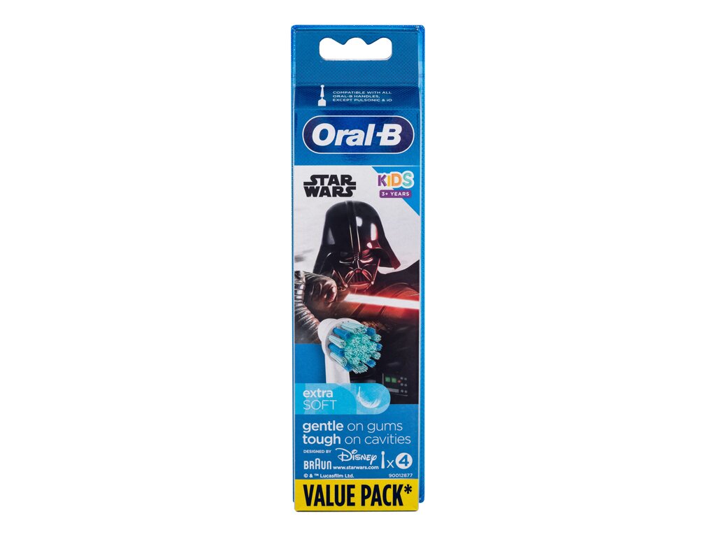 ORAL-B Kids Brush Heads Star Wars 4vnt Vaikams Replacement Toothbrush Head
