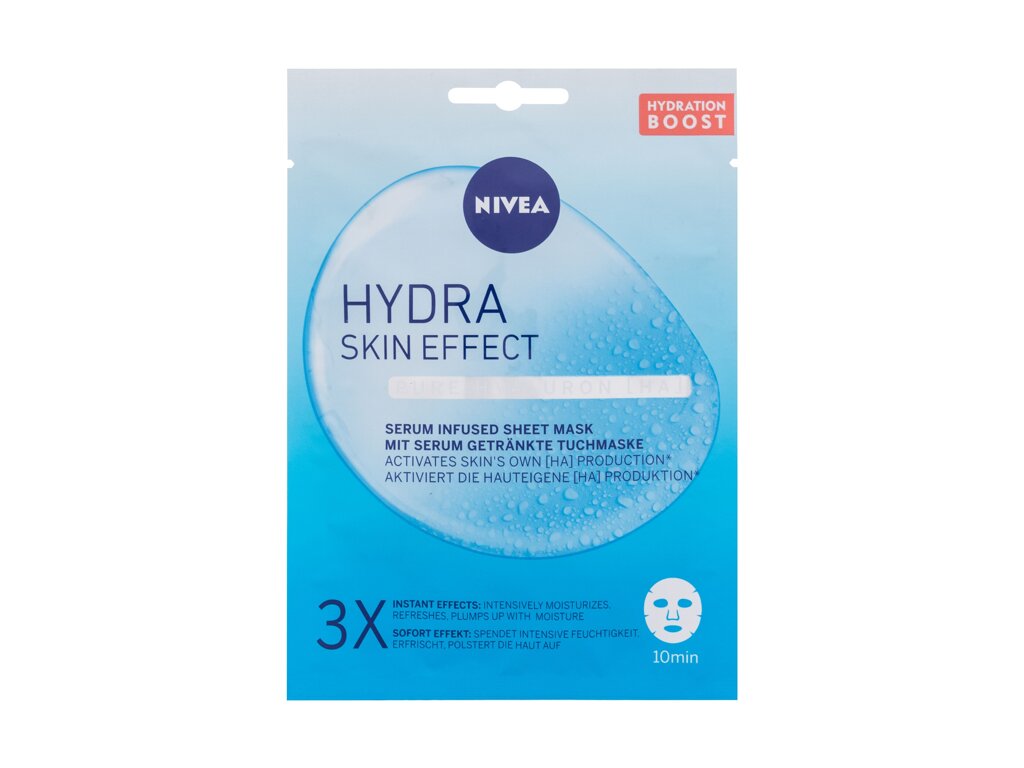 Nivea Hydra Skin Effect Serum Infused Sheet Mask 1vnt Veido kaukė