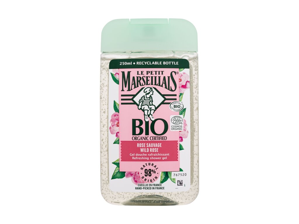 Le Petit Marseillais Bio Organic Certified Wild Rose Refreshing Shower Gel 250ml dušo želė