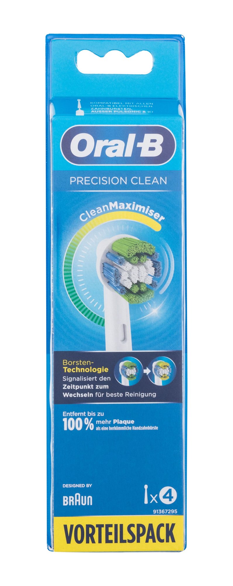 ORAL-B Precision Clean 4vnt Unisex Dantų šepetėliai