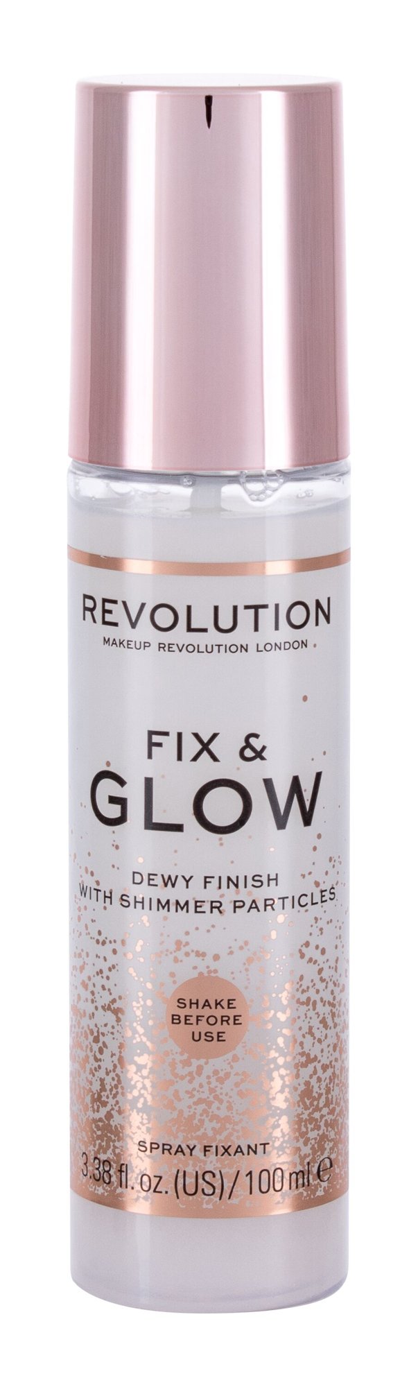 Makeup Revolution London Fix & Glow Dewy Finish 100ml makiažo fiksatorius