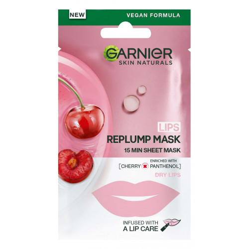 Garnier Skin Naturals Lips Replump Mask 5g Veido kaukė