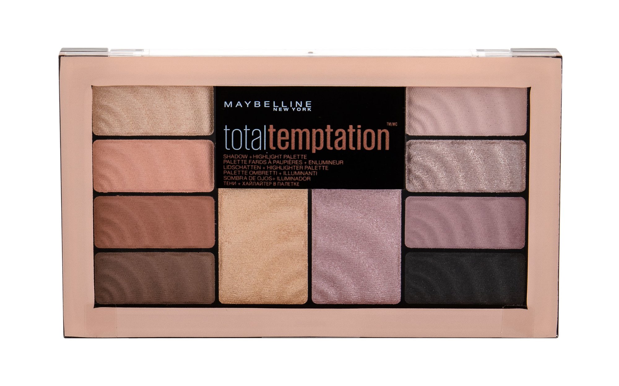 Maybelline Total Temptation Shadow + Highlight 12g šešėliai