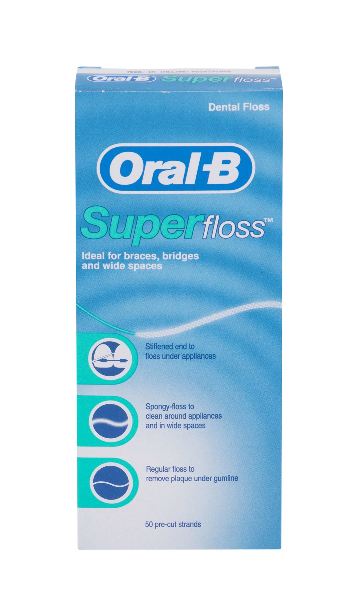 ORAL-B Super Floss 1vnt tarpdančių siūlas