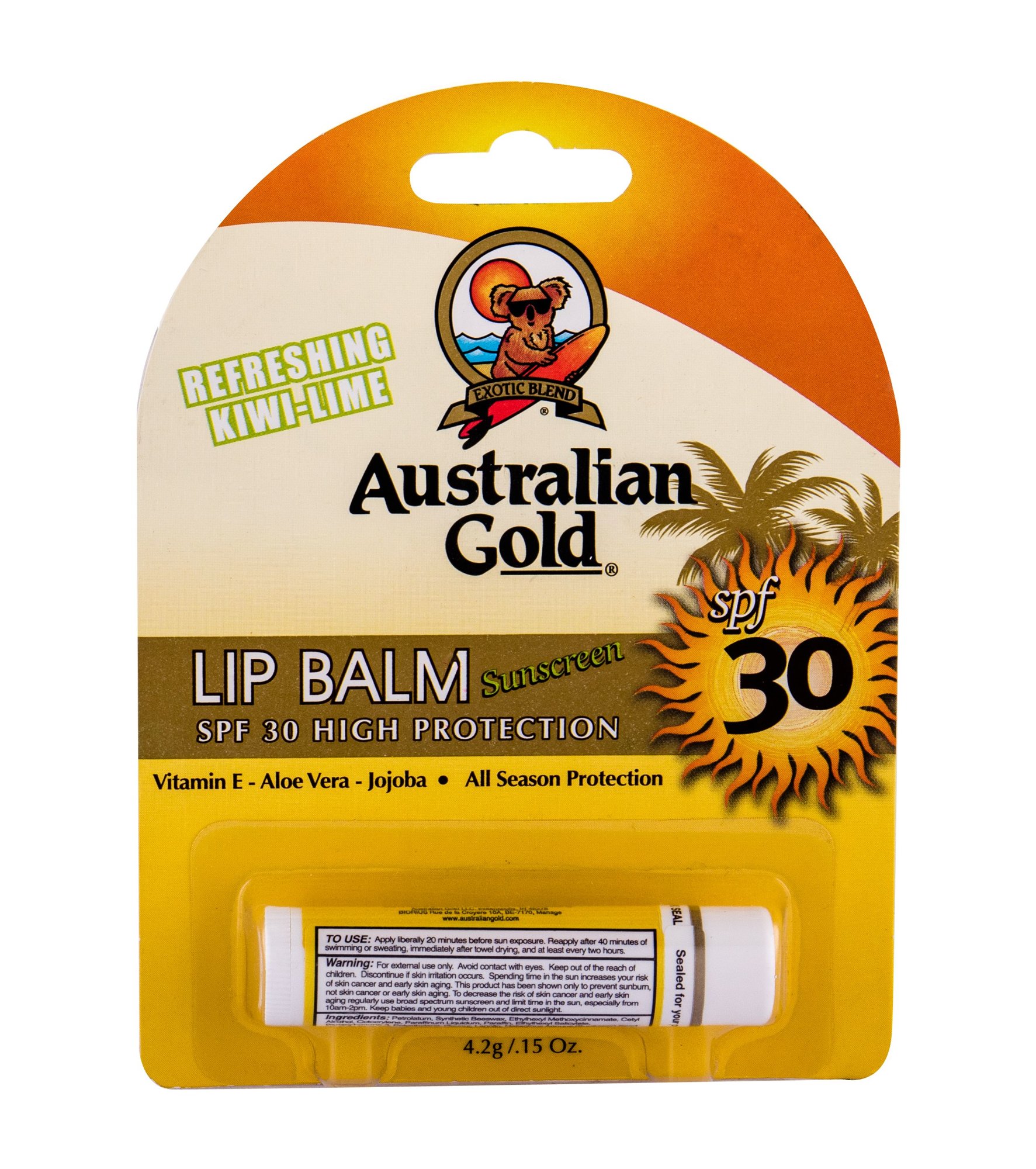 Australian Gold Sunscreen SPF30 4,2g lūpų balzamas