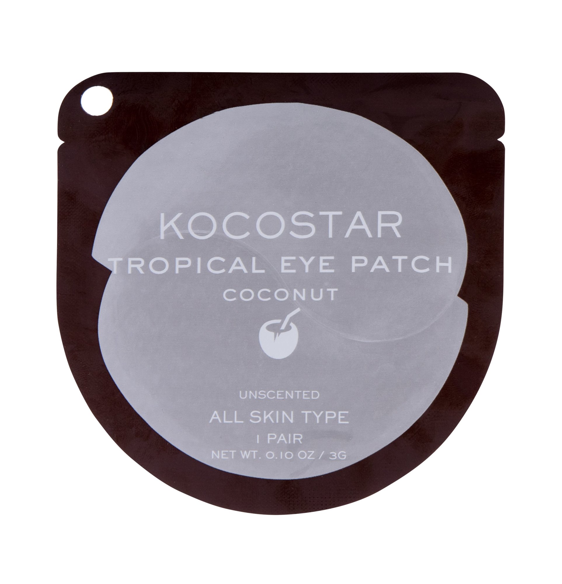 Kocostar Eye Mask Tropical Eye Patch Coconut 3g paakių kaukė