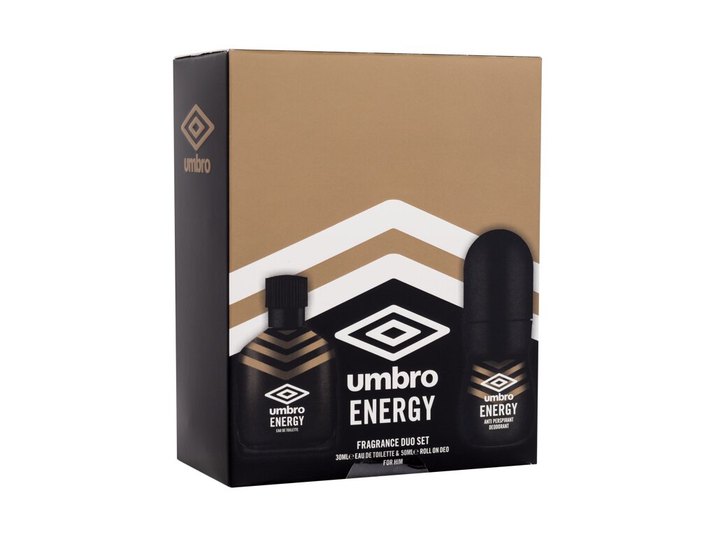 UMBRO Energy 30ml Edt 30 ml + Antiperspirant 50 ml Kvepalai Vyrams EDT Rinkinys (Pažeista pakuotė)
