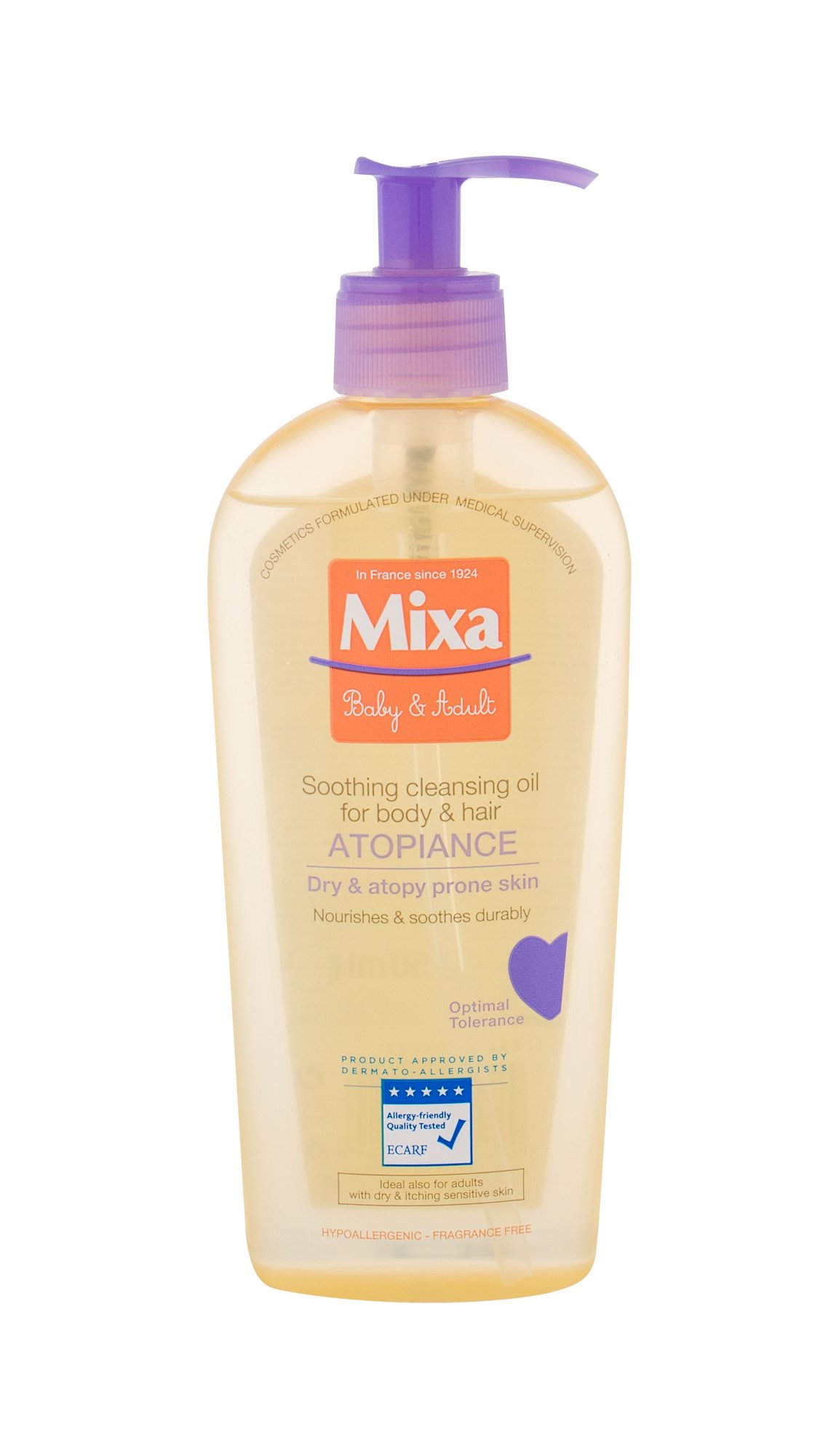 Mixa Atopiance Soothing Cleansing Oil 250ml dušo aliejus