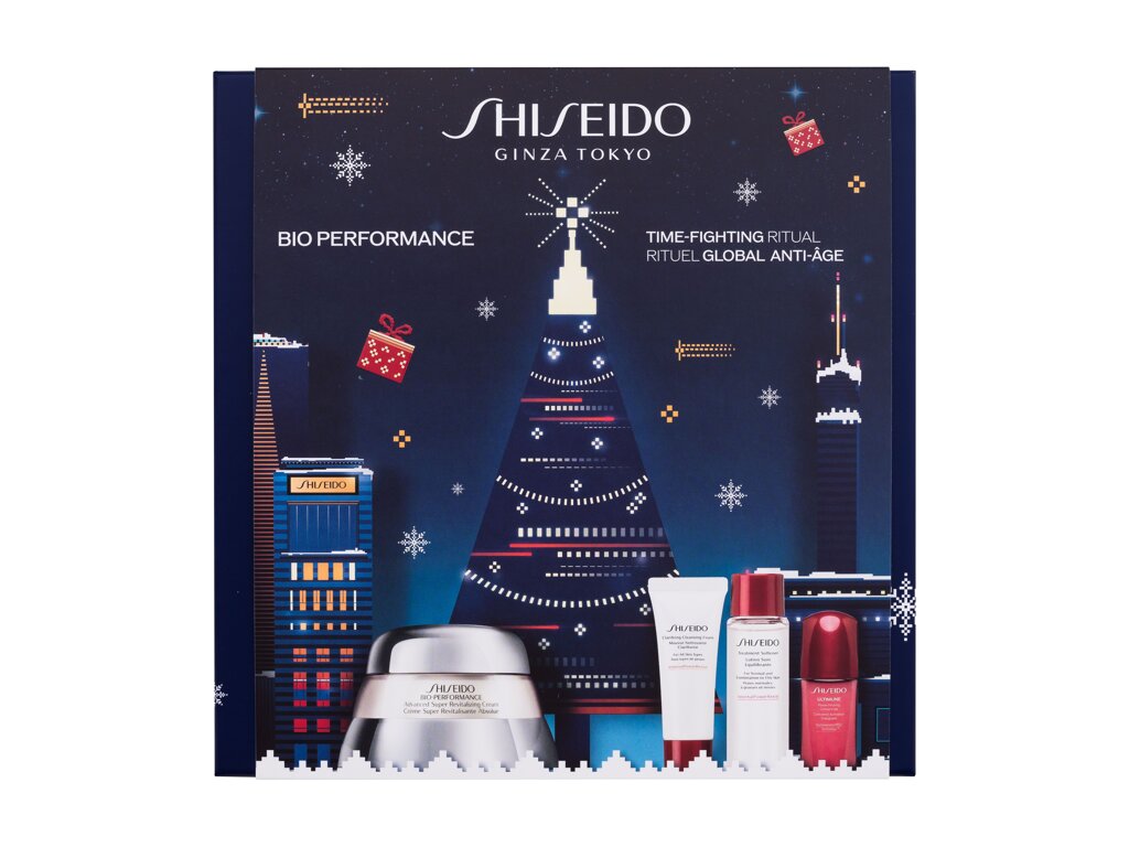 Shiseido Bio-Performance Time-Fighting Ritual 50ml Bio-Performance Advanced Super Revitalizing Cream 50 ml + Clarifying Cleansing Foam 15 ml + Treatment Softener 30 ml + Ultimune Power Infusing Concentrate 10 ml dieninis kremas Rinkinys