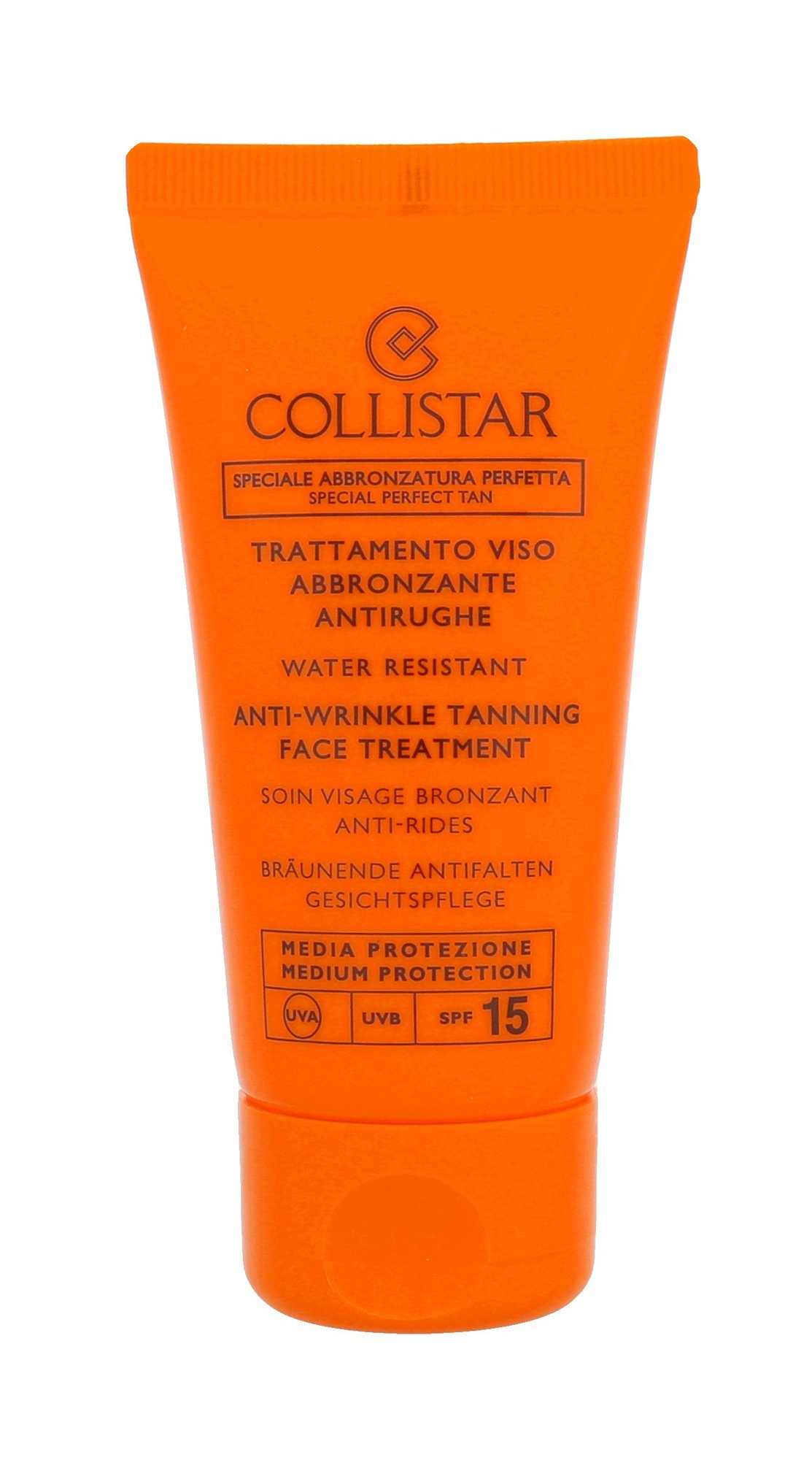 Collistar Special Perfect Tan Tanning Face Treatment SPF15 50ml veido apsauga