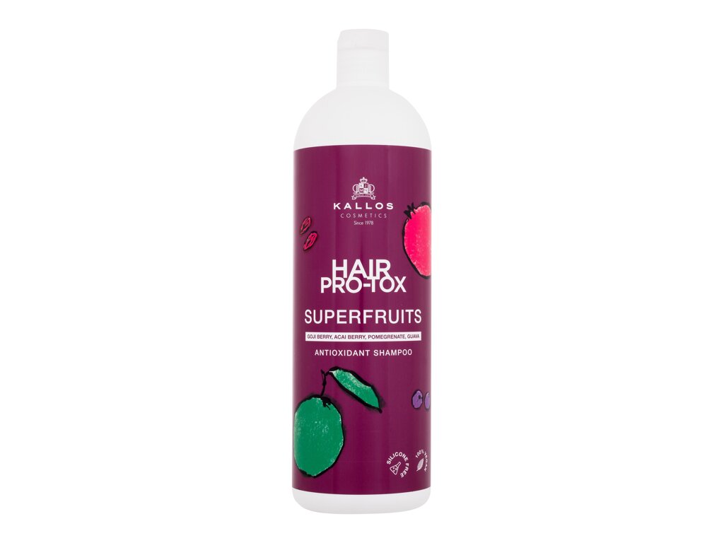 Kallos Cosmetics Hair Pro-Tox Superfruits Antioxidant Shampoo 1000ml šampūnas