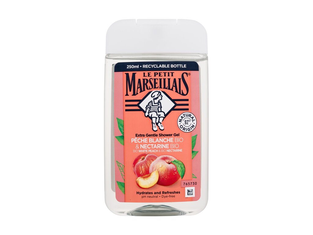 Le Petit Marseillais Extra Gentle Shower Gel Organic White Peach & Organic Nectarine 250ml dušo želė