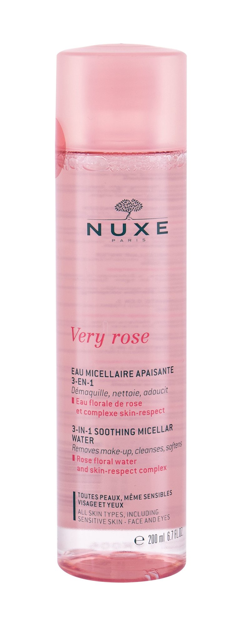 Nuxe Very Rose 3-In-1 Soothing 200ml micelinis vanduo