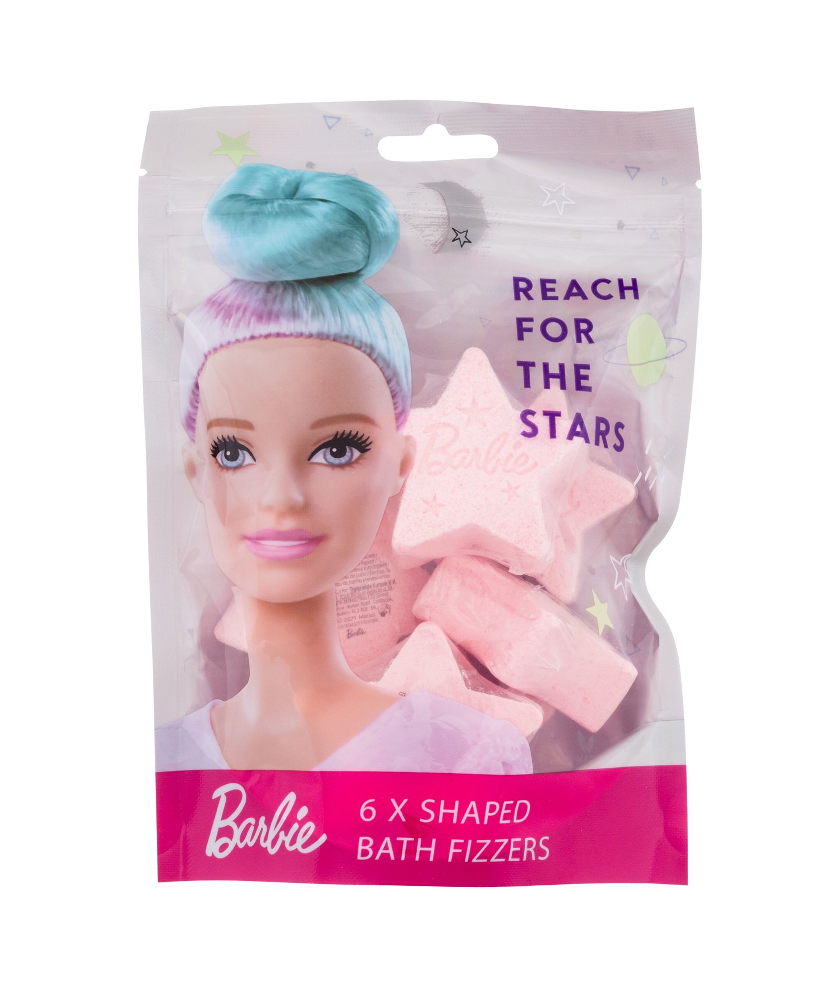 Barbie Bath Fizzers Reach For The Stars 6x30g Vonios bomba