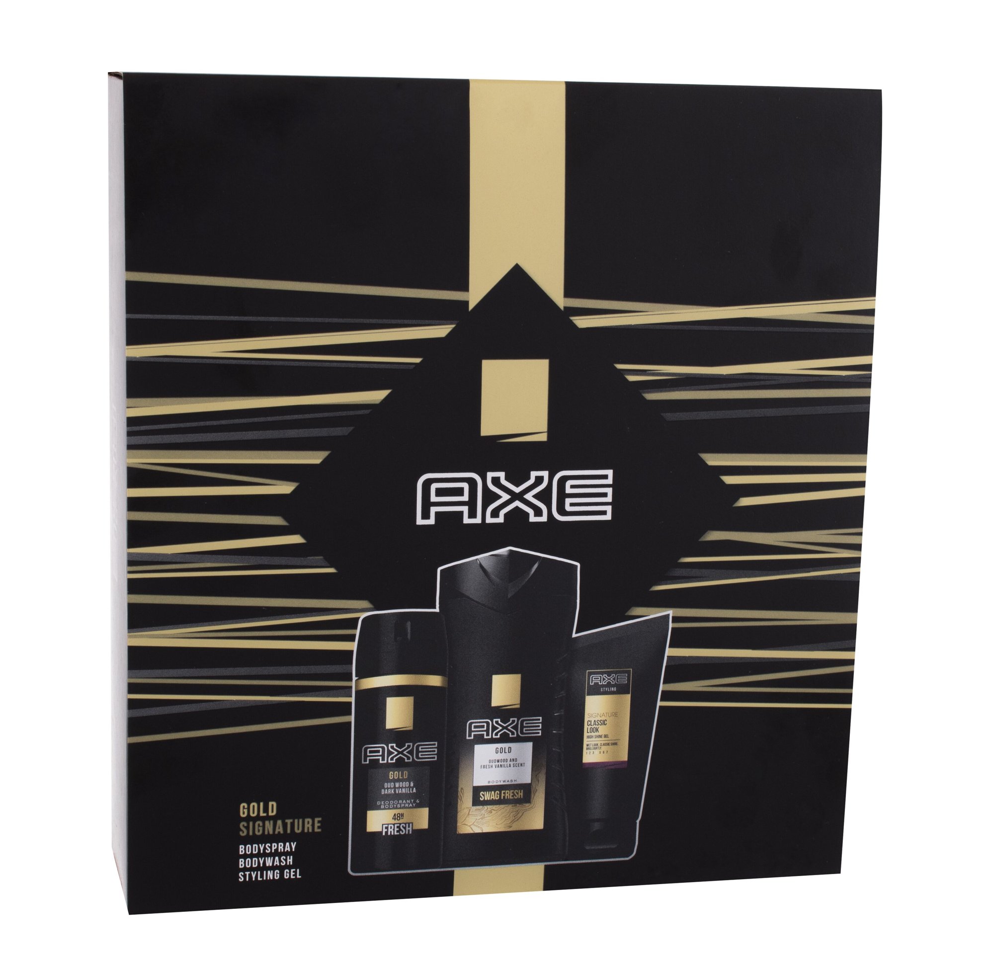 Axe Gold 250ml Shower Gel 250 ml + Deodorant 150 ml + Hair Gel 125 ml dušo želė Rinkinys