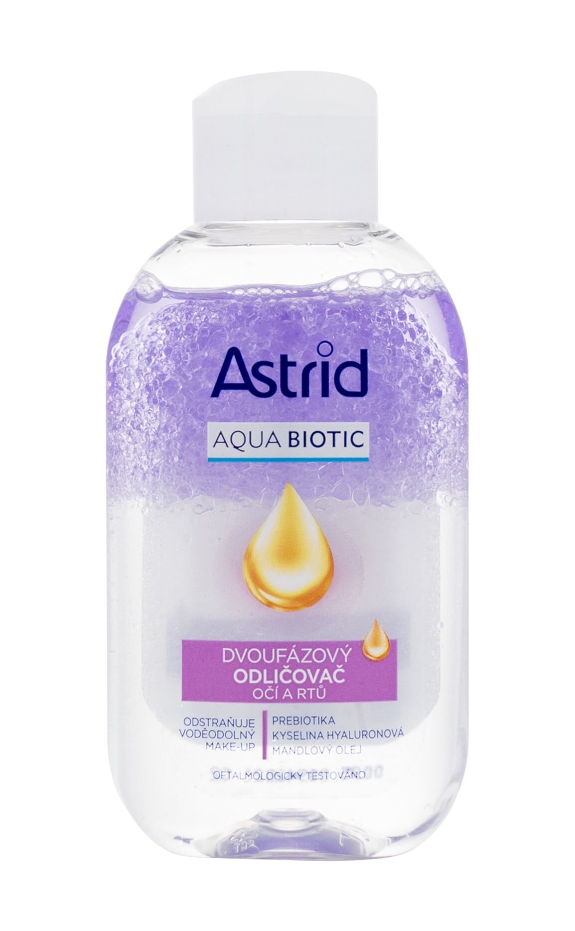 Astrid Aqua Biotic Two-Phase Remover 125ml akių makiažo valiklis
