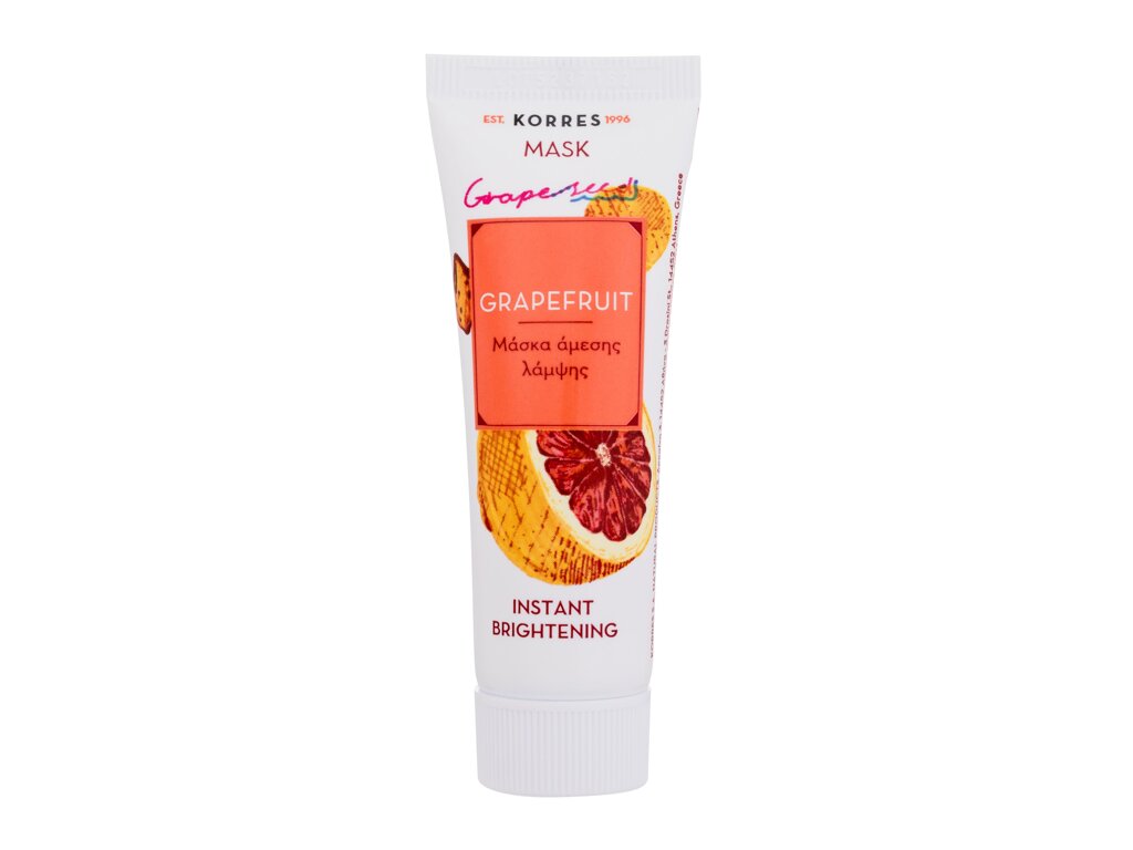 Korres Grapefruit Instant Brightening Mask 18ml Veido kaukė