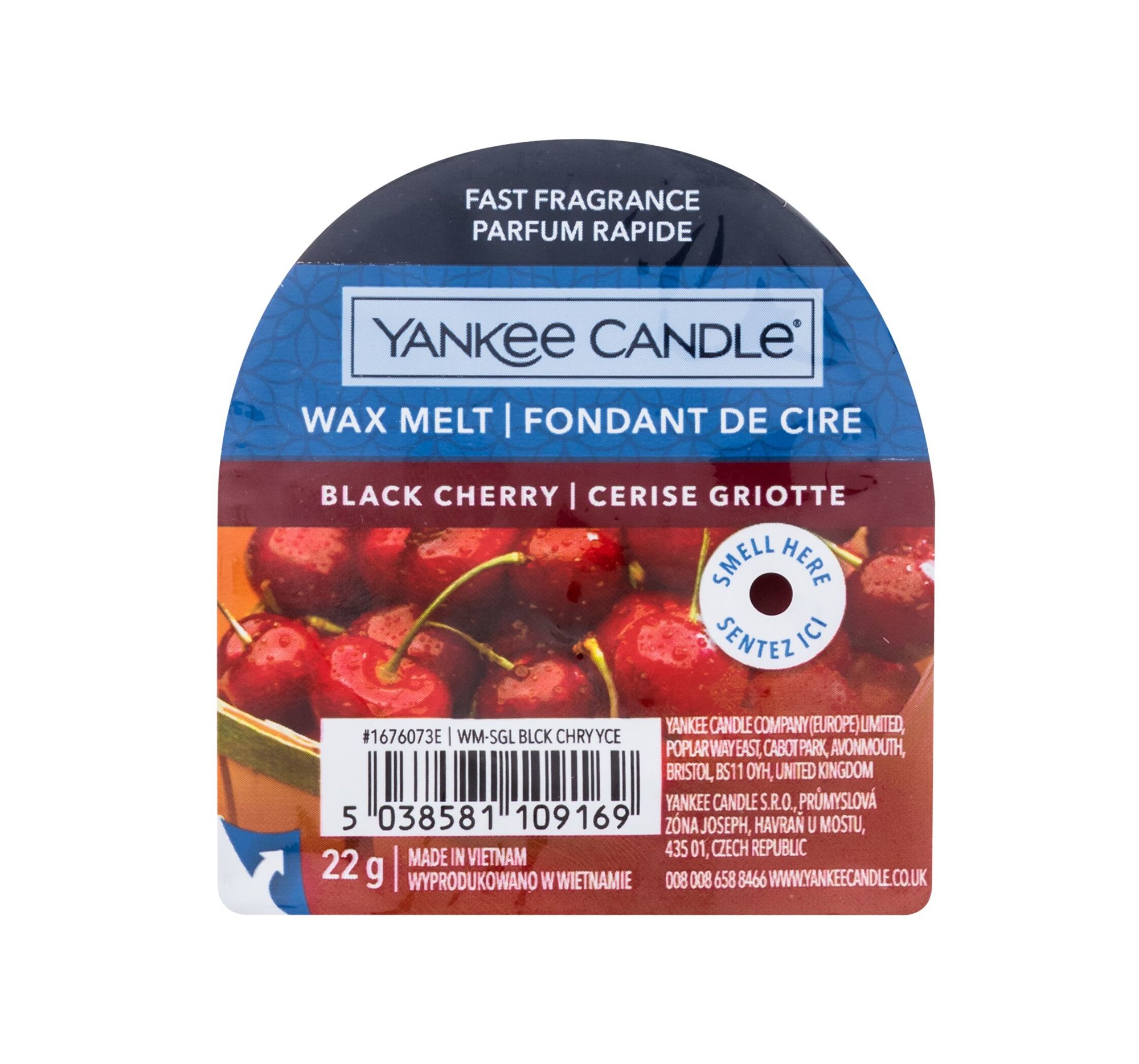 Yankee Candle Black Cherry 22g Kvepalai Unisex Kvapusis vaškas