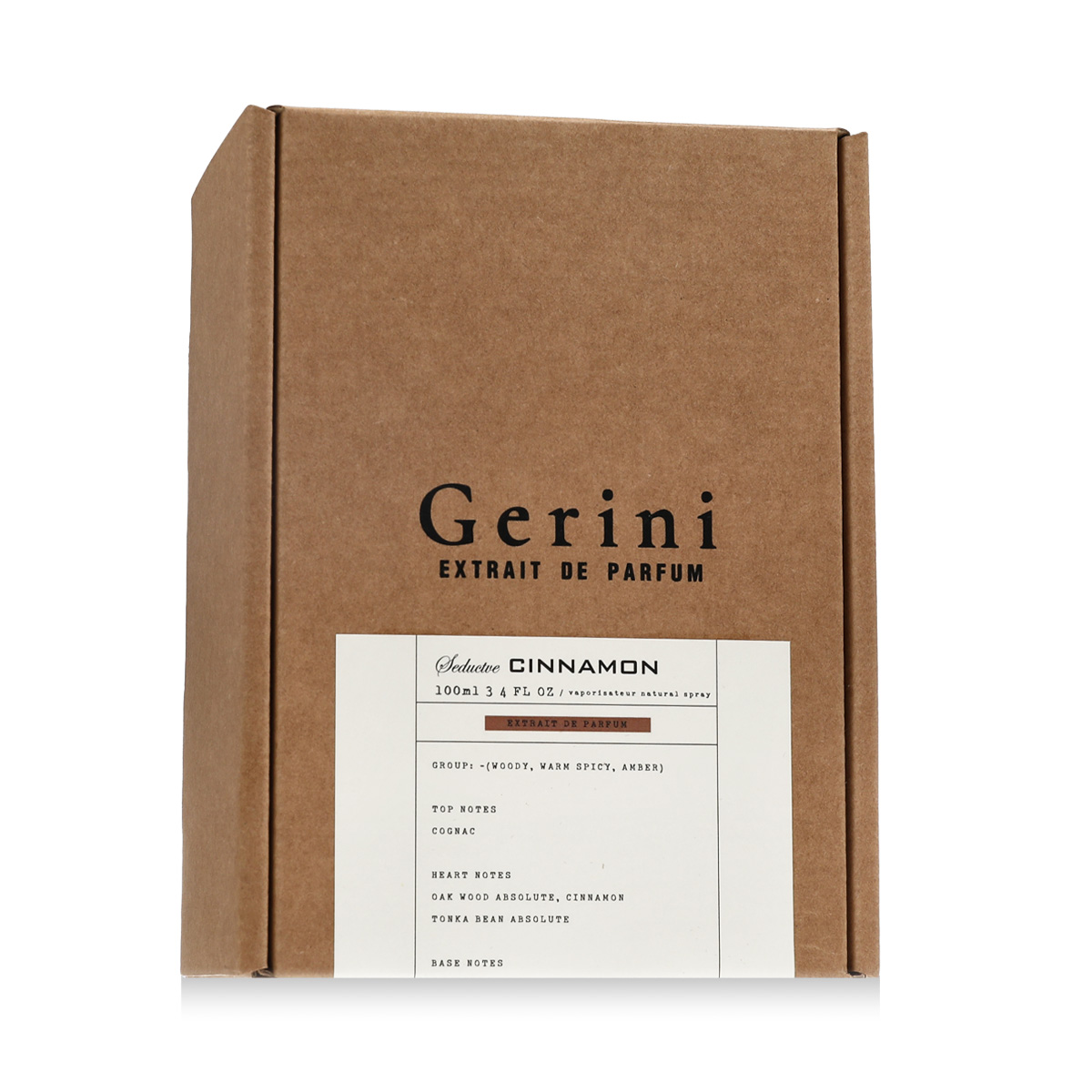 Gerini Seductive Cinnamon 100ml Unisex Perfume Extract