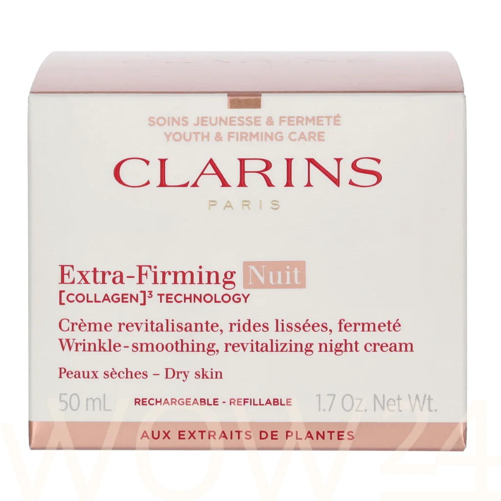 Clarins Extra-Firming Nuit Wrinkle Smoothing Revitalizing Night Cream 50ml naktinis kremas