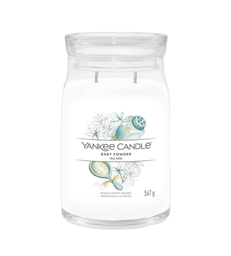 Yankee Candle Signature Baby Powder 567g kvepianti žvakė