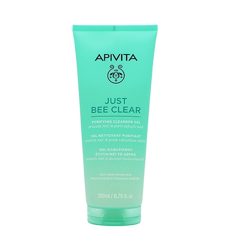 Apivita Just Bee Clear Purifying Cleanser Gel 200ml veido gelis