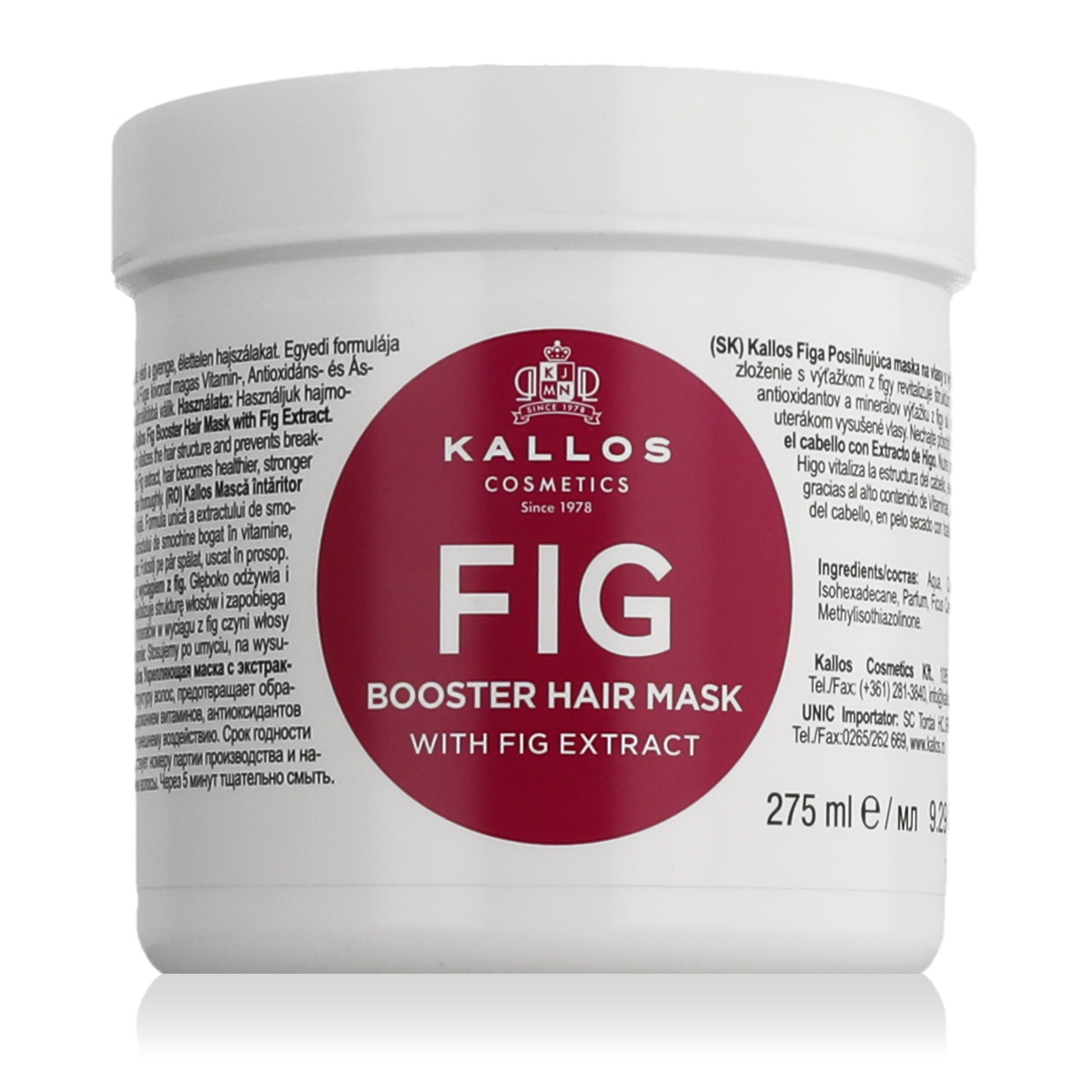 Kallos Cosmetics Fig 275ml plaukų kaukė