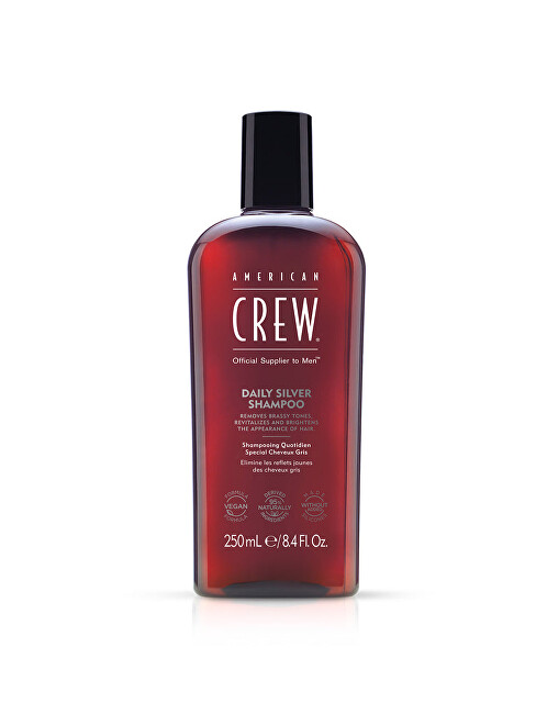 American Crew Daily Silver Shampoo 250ml &scaron;ampūnas