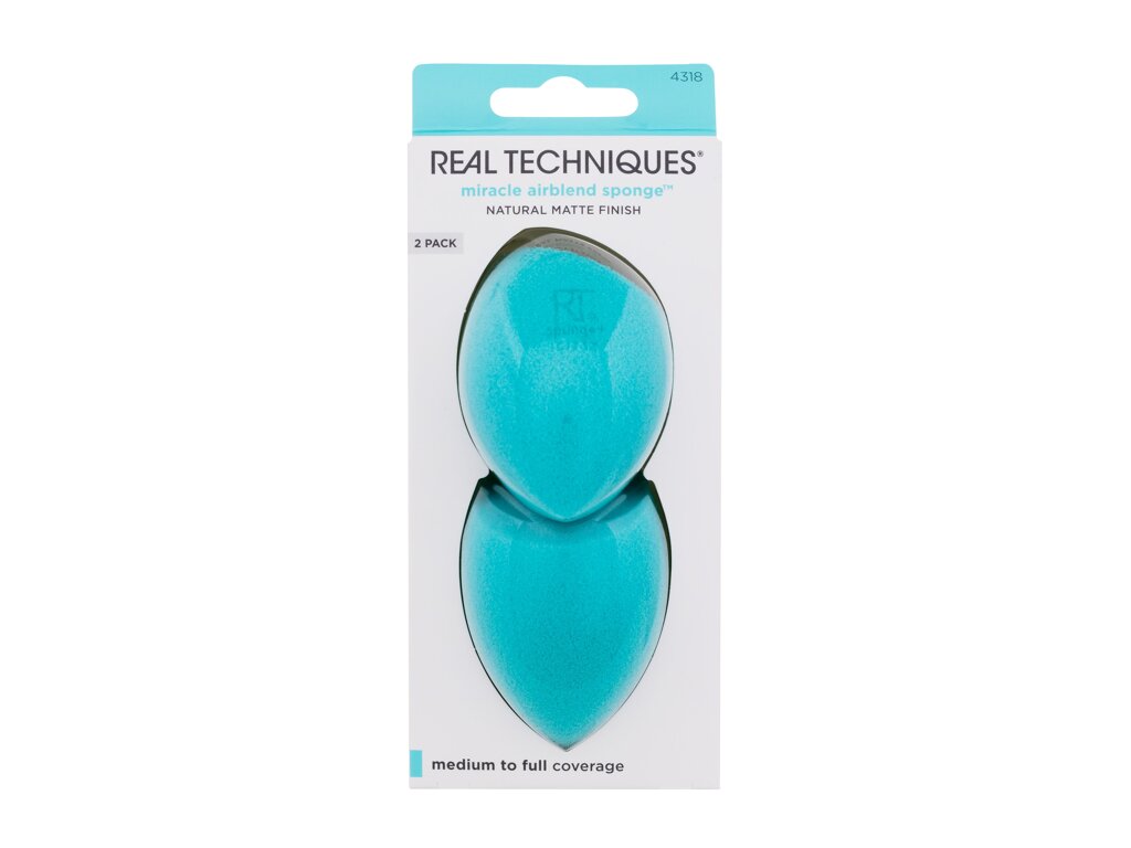 Real Techniques Sponge Singles + Duos 2St. makiažo valymui