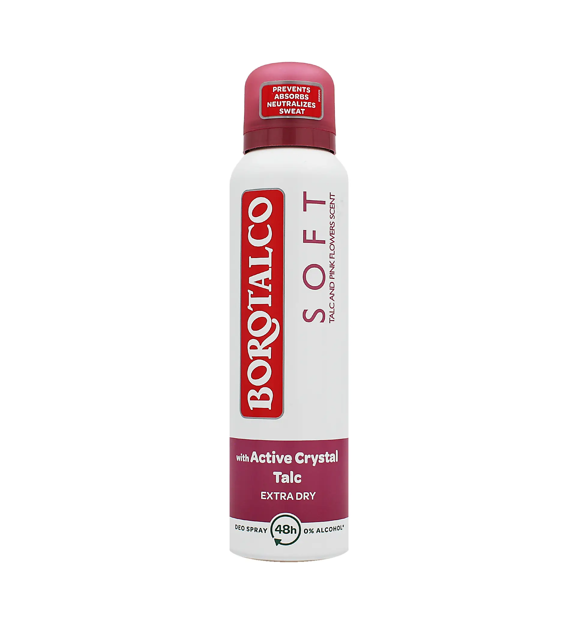 Borotalco Soft Talc and Pink Flowers Scent Deo Spray 48H 150ml dezodorantas