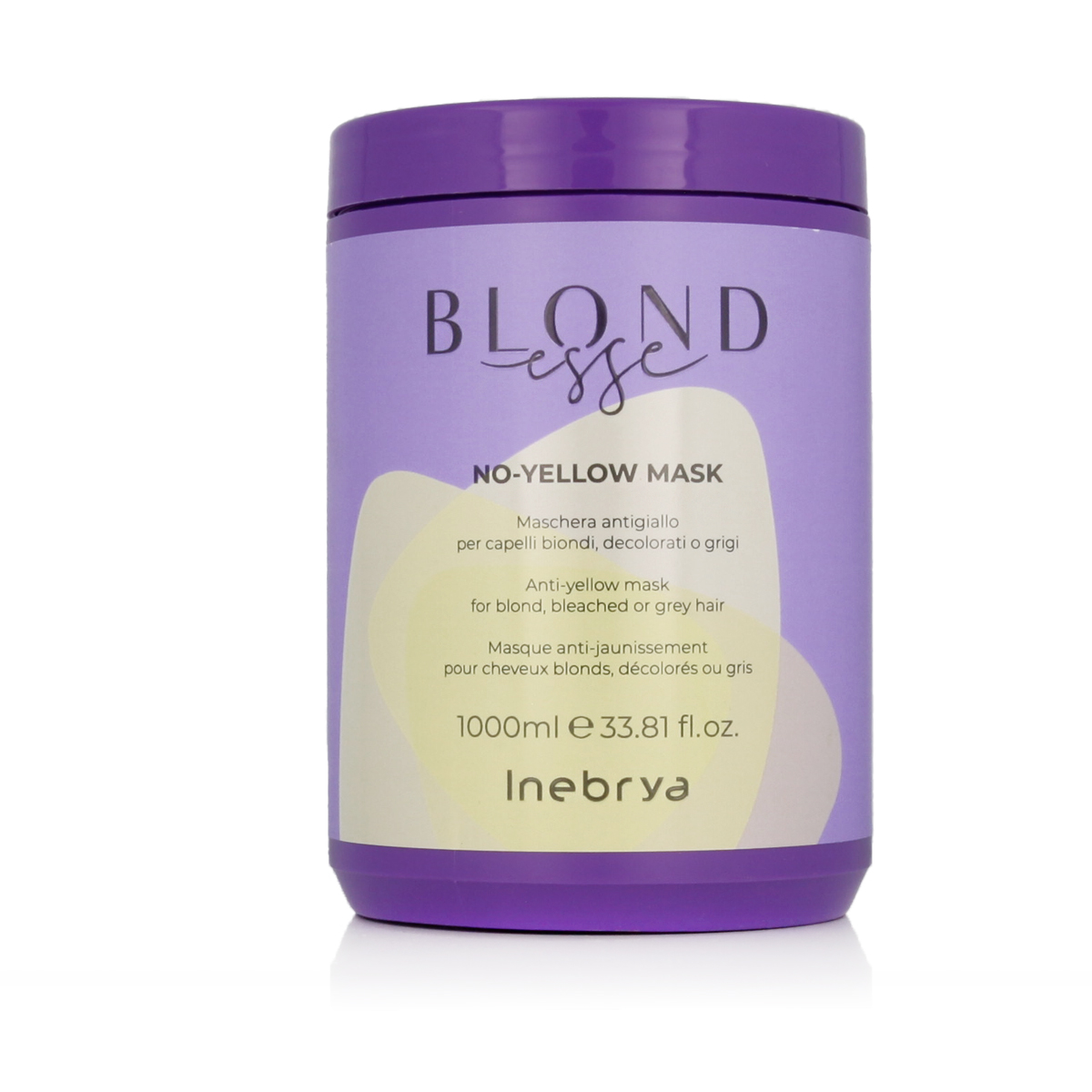 Inebrya BLONDesse No-Yellow Mask 1000ml plaukų kaukė