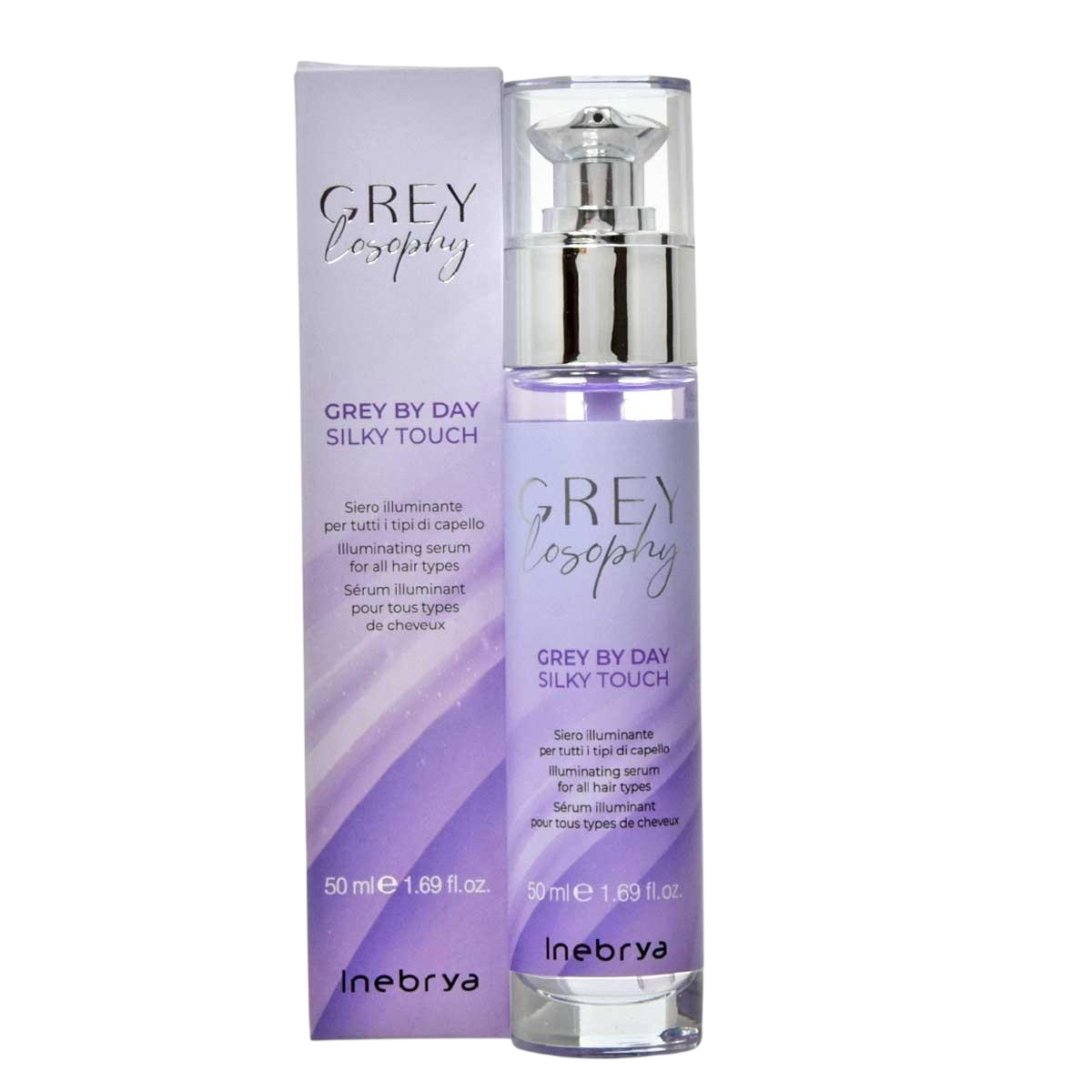 Inebrya GREYlosophy Grey By Day Silky Touch 50ml plaukų serumas