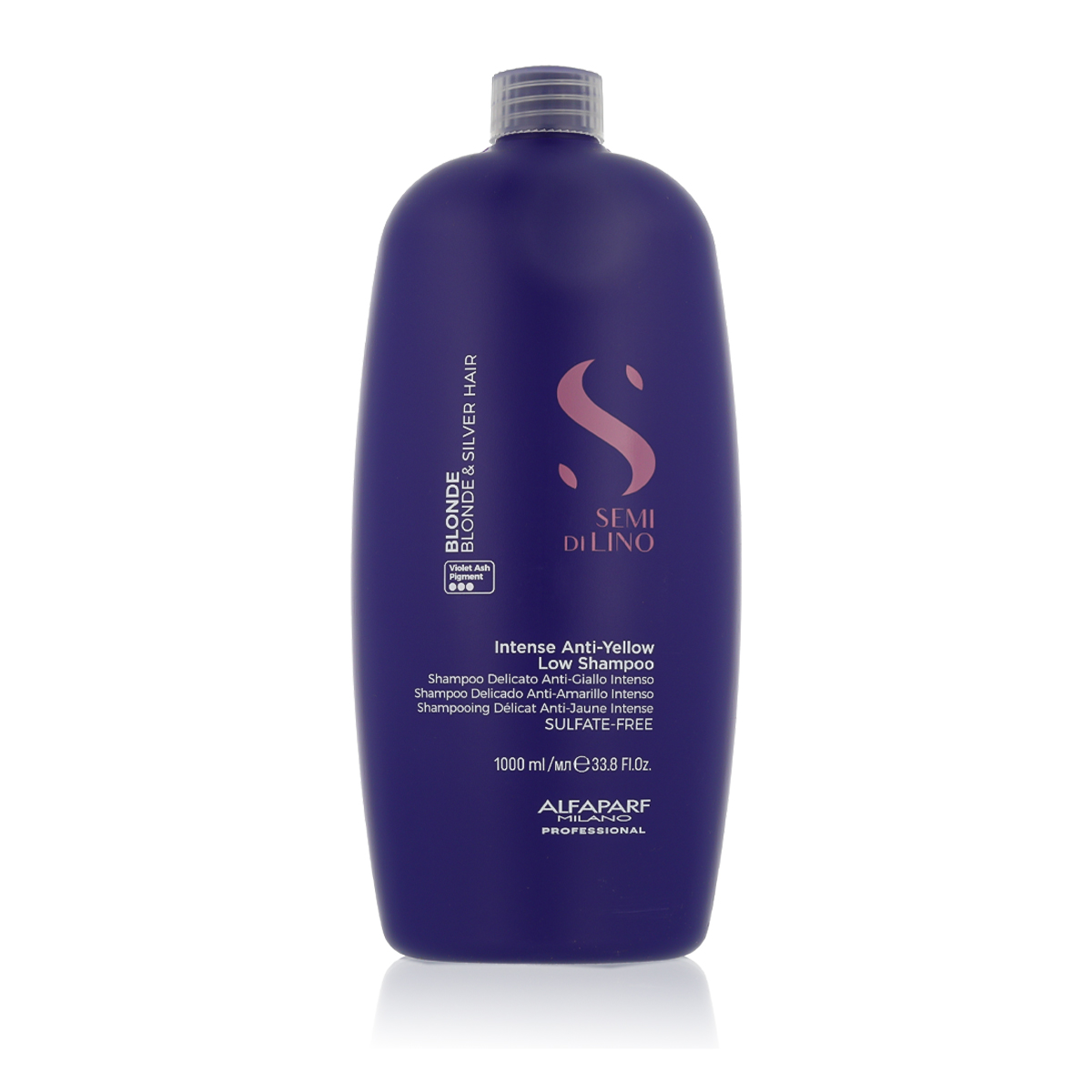AlfaParf Milano Semi Di Lino Blonde Intense Anti-Yellow Low Shampoo 1000ml &scaron;ampūnas