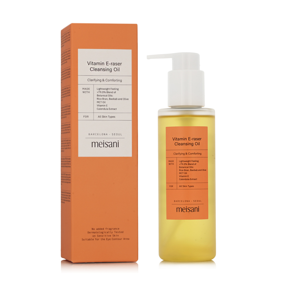 Meisani Vitamin E-raser Cleansing Oil 150ml veido aliejus