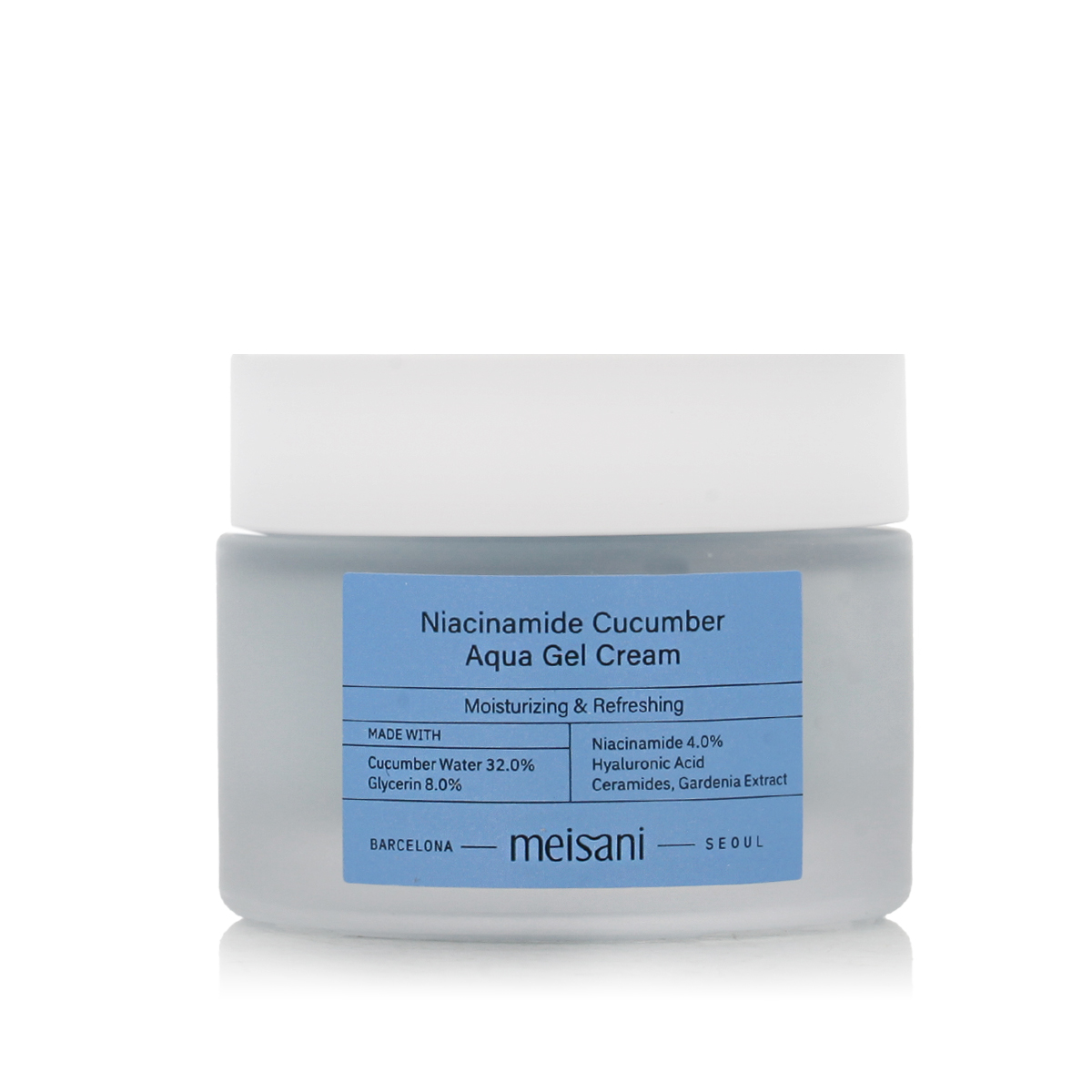 Meisani Niacinamide Cucumber Aqua Gel Cream 50ml dieninis kremas