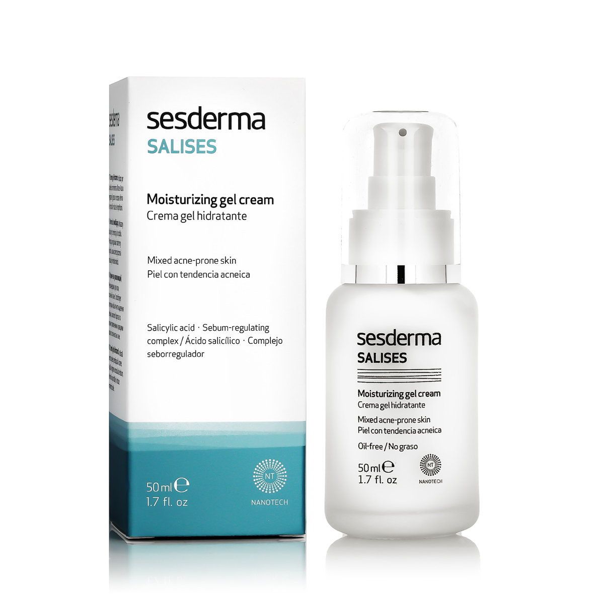 Sesderma Salises Moisturuzing Gel Cream 50ml dieninis kremas